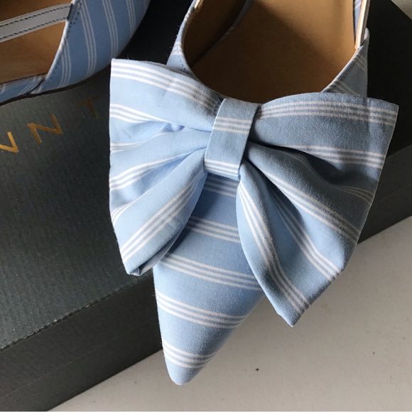NWB Ann Taylor Bow Slingback Kitten Heel Pumps S10 - Brand New! Beautiful! - Picture 3 of 12